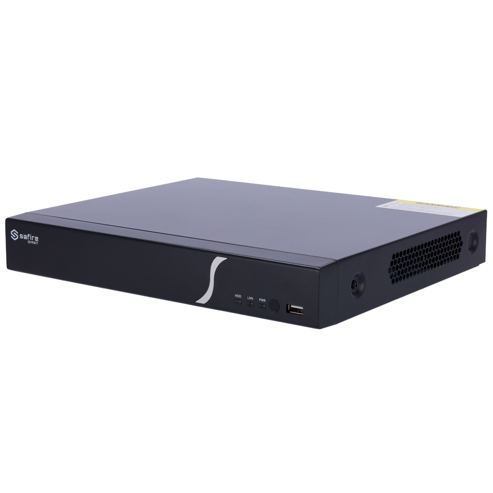 SAFIRE SMART SF-NVR6104-4P-B2 - Safire Smart - Grabador NVR para cámaras IP gama B2 - 4CH vídeo / 4 Puertos PoE / Compresión H.265+ - Resolución hasta 8Mpx / Ancho de banda 80Mbps - Salida HDMI 4K y VGA / 1HDD - Detección facial / Búsquedas inteligentes - imagen 1