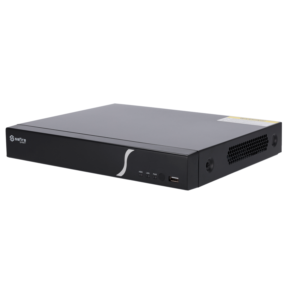SAFIRE SMART SF-NVR6108-B2 - Safire Smart - Grabador NVR para cámaras IP gama B2 - 8CH vídeo / Compresión H.265+ - Resolución hasta 8Mpx / Ancho de banda 80Mbps - Salida HDMI 4K y VGA / 1HDD - Detección facial / Búsquedas inteligentes - imagen 1