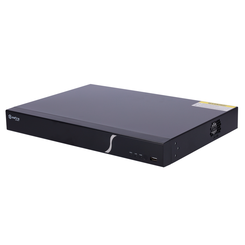 SAFIRE SMART SF-NVR6208-8P-B2 - Safire Smart - Grabador NVR para cámaras IP gama B2 - 8CH Puertos PoE / Compresión H.265S / 2HDD - Resolución hasta 8Mpx / Ancho de banda 80Mbps - Detección facial, Metadatos de vídeo - Inteligencia artificial hasta en 2CH - imagen 1