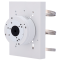 SAFIRE SMART SF-PB-0103+0501 - Soporte de poste Safire Smart - Altura 215 mm - Diámetro de la base para cámaras 112 mm - Apto para uso en exterior - Color blanco - Fabricado en aleación de aluminio