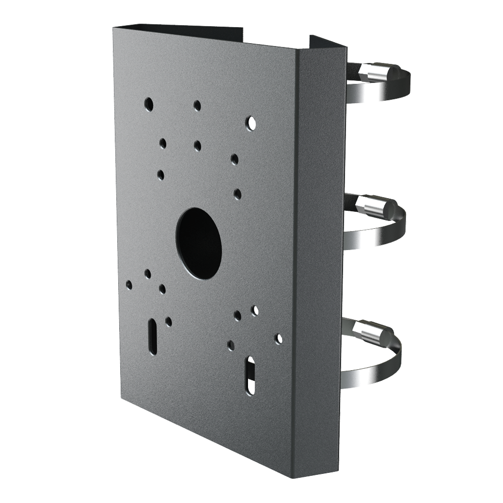 SAFIRE SMART SF-PBRACKET-0501-GREY - Soporte para mástiles/farolas Safire Smart - Para cámaras domo motorizadas - Rango diámetro 118~140 mm - Fabricando en acero laminado SPCC - Color gris | 215 (Al) x 164.7 (An) x 54 (Fo) mm - Pasador de cables