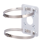 SAFIRE SMART SF-PBRACKET-0502 - Soporte para mástiles/farolas Safire Smart - Para cámaras domo motorizadas - Rango diámetro 80~140 mm - Fabricando en ADC12 - Color blanco - 140 (Al) x 104 (An) x 19 (Fo) mm - imagen 1