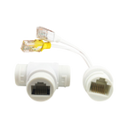 SAFIRE SF-POE-DUAL-SINGLE-RJ45 - Duplicador PoE Safire. - Soporta el estándar básico IEEE 802.3af/at. - Permite enviar dos señales PoE por un solo cable. - Kit compuesto por un módulo síntesis y separación. - Transferencia de datos a velocidad de 10/100M - imagen 1