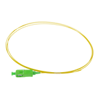 SAFIRE SF-SC-APC-OS2-0015M-D09-Y - Pigtail de fibra óptica simplex - Fibra monomodo G657A2 de alto rendimiento - Conector SC con pulido APC - Diámetro ultrafino de 0.9 mm (tight buffer) - Longitud exacta de 1.5 metros - Cubierta exterior LSZH color amaril - imagen 1
