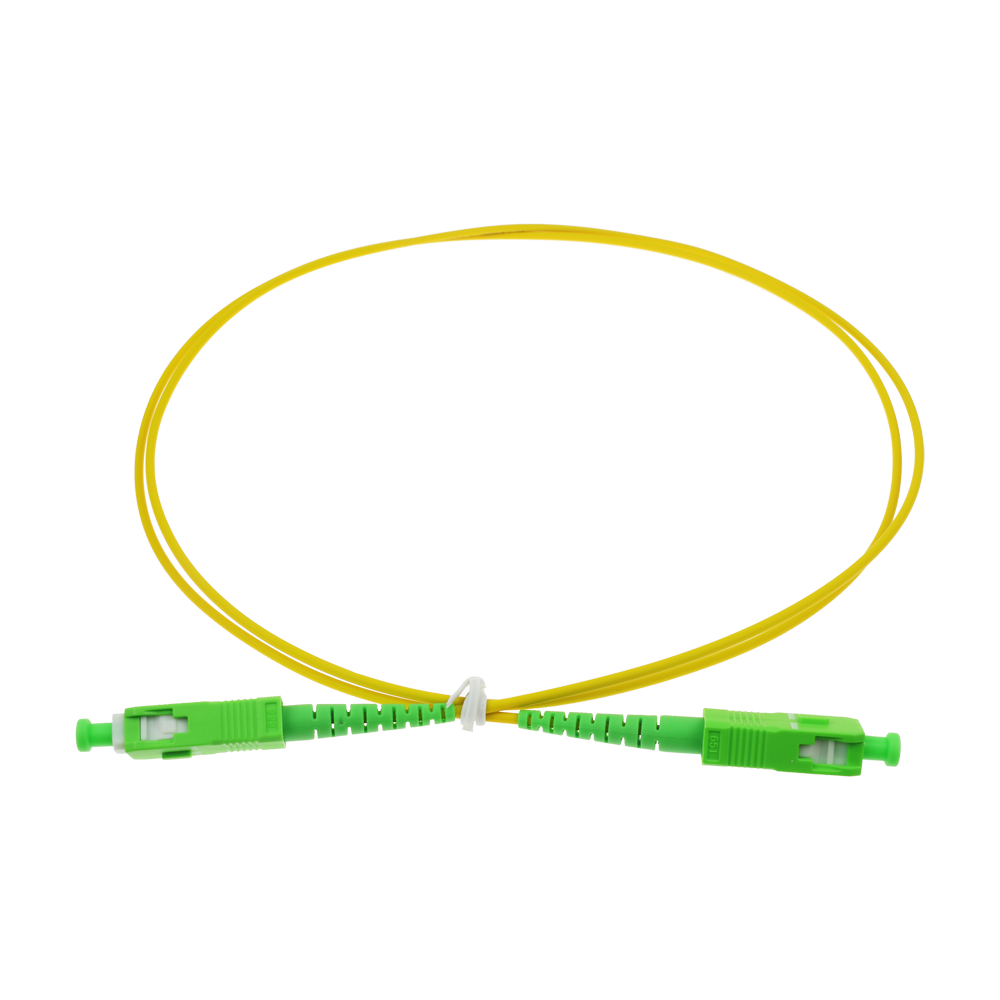 SAFIRE SF-SC-APC-SC-APC-SM-SX-1M - Cable de conexión de fibra óptica - Fibra monomodo G657A2 de alto rendimiento - Conectores SC APC en formato simplex - Longitud exacta de 1 metro - Cubierta exterior LSZH segura - Compatibilidad de uso genérica - imagen 1