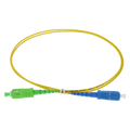 SAFIRE SF-SC-APC-SC-UPC-SM-SX-1M - Cable de conexión de fibra óptica simplex - Fibra monomodo G657A2 de alto rendimiento - Conectores híbridos SC APC y SC UPC - Longitud exacta de 1 metro - Cubierta exterior LSZH segura contra incendios - Compatibilidad d - imagen 1