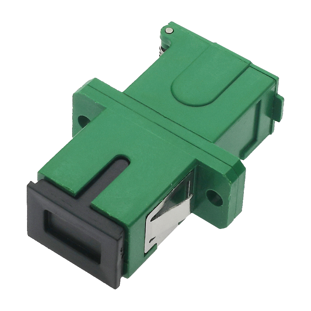 MARCA BLANCA SF-SC-SX-FLA - Adaptador de fibra óptica tipo SC - Configuración simplex (para 1 fibra) - Diseño con pestaña larga (long flange) - Obturador automático lateral (auto shutter) - Protección contra polvo y radiación láser - Fijación segura media - imagen 1