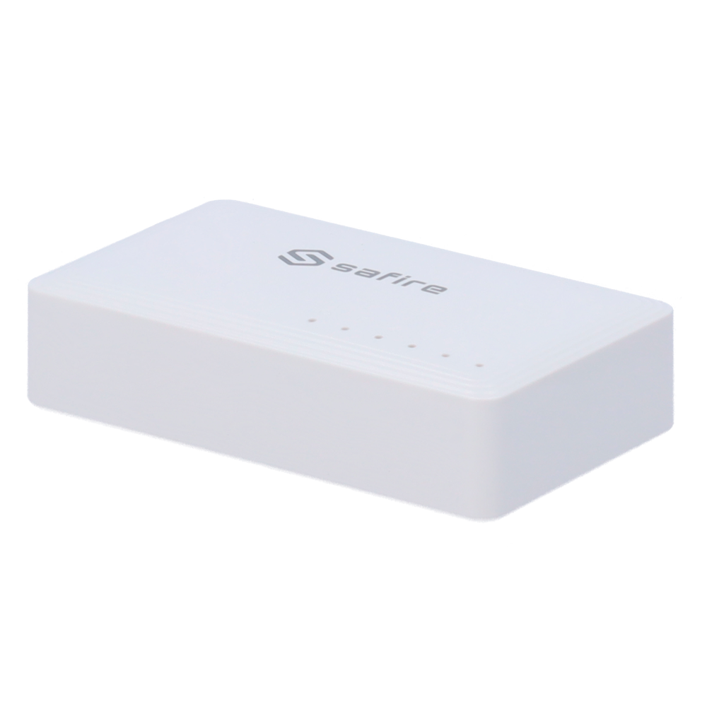 SAFIRE SF-SW05-G - Safire - Switch de sobremesa - 5 puertos Gigabit - Velocidad 10/100/1000 Mbps - Plug &amp; Play - Tecnología de ahorro de energía - imagen 1