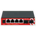 SAFIRE SF-SW06-2AZXF - Switch Multigagibit 2,5Gbps - 4 puertos + 2 Uplink SFP 10G - Velocidad de puertos 2,5/1Gbps - Tasa de reenvío de paquetes 44.64 Mbps - Capacidad de switching 60 Gbps - Switch de sobremesa - imagen 1