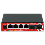 SAFIRE SF-SW06-2AZXF - Switch Multigagibit 2,5Gbps - 4 puertos + 2 Uplink SFP 10G - Velocidad de puertos 2,5/1Gbps - Tasa de reenvío de paquetes 44.64 Mbps - Capacidad de switching 60 Gbps - Switch de sobremesa - imagen 1