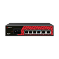 SAFIRE SF-SW0604HIPOE-60 - Safire Switch Hi-PoE - 4 puertos PoE + 2 Uplink RJ45 - Velocidad de puertos 10/100Mbps - 3 Puertos PoE+ 30W + 1 Puerto Hi-PoE 60W - Potencia PoE total de 60W / PoE Watchdog - Auto Adaption PoE Extendido Hasta 250m