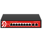 SAFIRE SF-SW1008HIPOE-G-115 - Safire Switch Hi-PoE - 8 puertos PoE + 2 Uplink RJ45 - 10x 10/100/1000Mbps - 7 Puertos PoE+ 30W + 1 Puertos Hi-PoE 60W - PoE Watchdog - Hasta 115W Potencia PoE total - imagen 1