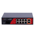 SAFIRE SF-SW1008HIPOE-H-120 - Safire Switch Hi-PoE - 8 puertos PoE + 2 Uplink RJ45 - Hibrido 8x10/100Mbps + 2x10/100/1000Mbps - 6 Puertos PoE+ 30W + 2 Puertos Hi-PoE 60W - PoE Watchdog - Hasta 120W Potencia PoE total - imagen 1