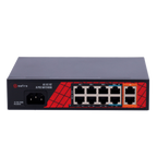 SAFIRE SF-SW1008HIPOE-H-120 - Safire Switch Hi-PoE - 8 puertos PoE + 2 Uplink RJ45 - Hibrido 8x10/100Mbps + 2x10/100/1000Mbps - 6 Puertos PoE+ 30W + 2 Puertos Hi-PoE 60W - PoE Watchdog - Hasta 120W Potencia PoE total - imagen 1