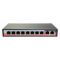 SAFIRE SF-SW1008POE-96 - Switch PoE - 8 puertos PoE + 2 Uplink RJ45 - Velocidad 10/100 Mbps - Funciones: Ai VLan/QOS/CCTV Extend/PoE - Norma IEEE802.3af (PoE) / at (PoE+) - Hasta 96W en total para todos los puertos - imagen 1