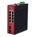 MARCA BLANCA SF-SWI8GE2SFP-2BT-360W-DIN - Switch L2+ gestionable con 8x RJ45 y 2x SFP - 8 puertos PoE Gigabit con soporte IEEE 802.3bt - Doble salida dedicada de alta potencia de 90W - Arquitectura industrial sin ventilador (Fanless) - Enrutamiento estáti - imagen 1