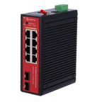 MARCA BLANCA SF-SWI8GE2SFP-2BT-360W-DIN - Switch L2+ gestionable con 8x RJ45 y 2x SFP - 8 puertos PoE Gigabit con soporte IEEE 802.3bt - Doble salida dedicada de alta potencia de 90W - Arquitectura industrial sin ventilador (Fanless) - Enrutamiento estáti - imagen 1