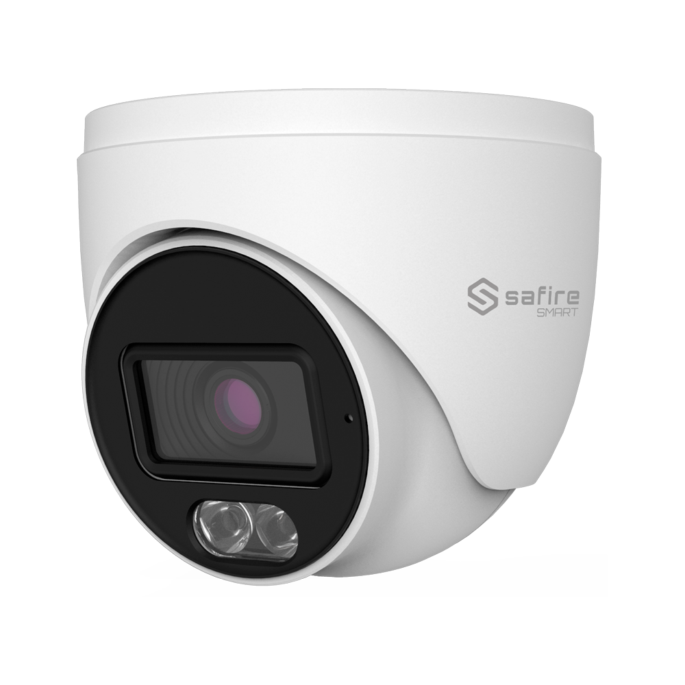 SAFIRE SMART SF-T010A-2B-DL - Safire Smart - Cámara Turret 4 en 1 Gama B1 - 2 Mpx (1920x1080) , 1/2.8" CMOS - Lente 2.8mm | IR y Luz Blanca alcance 20 m - DWDR, HLC, BLC, AGC - Impermeable IP67