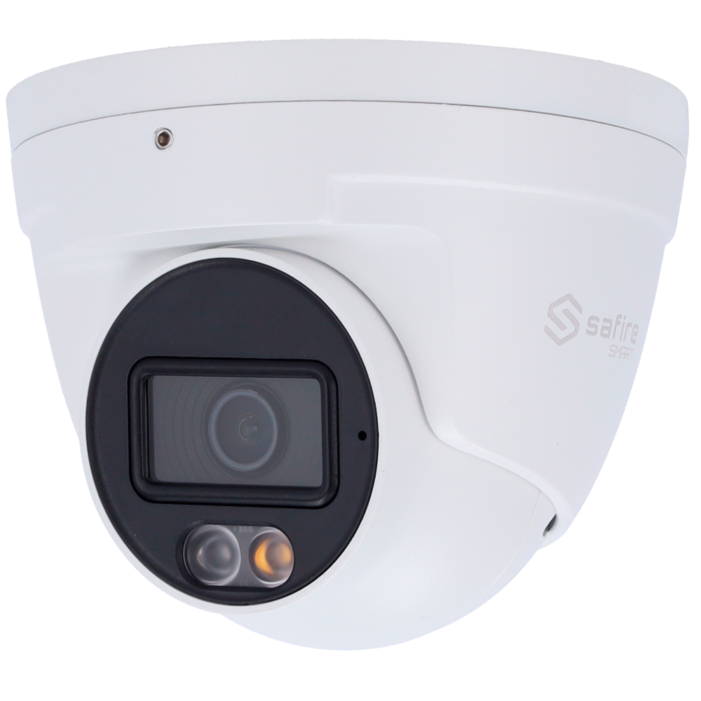 SAFIRE SMART SF-T020A-2B1-DL - Safire Smart - Cámara Turret 4 en 1 Gama B1 con luz dual - 2 Mpx (1920x1080) , 1/3" CMOS - Lente 2.8mm | DWDR, HLC, BLC, AGC - Dual Light (IR + Led blanco hasta 30 m) - Impermeable IP67