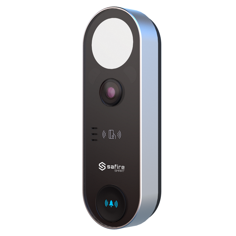 SAFIRE SMART SF-VI131-IPW-MF - Videoportero IP WiFi - Cámara 2 Mpx | Audio bidireccional - Tarjeta MF | 1 relé - App móvil con o sin monitor - IP65 - Montaje en superficie | PoE