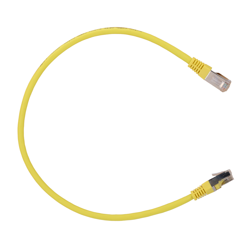 SAFIRE SFTP6A-H-05Y - Cable SFTP - Ethernet - Conectores RJ45 - Categoría 6A - 0,5 m - Color amarillo - imagen 1