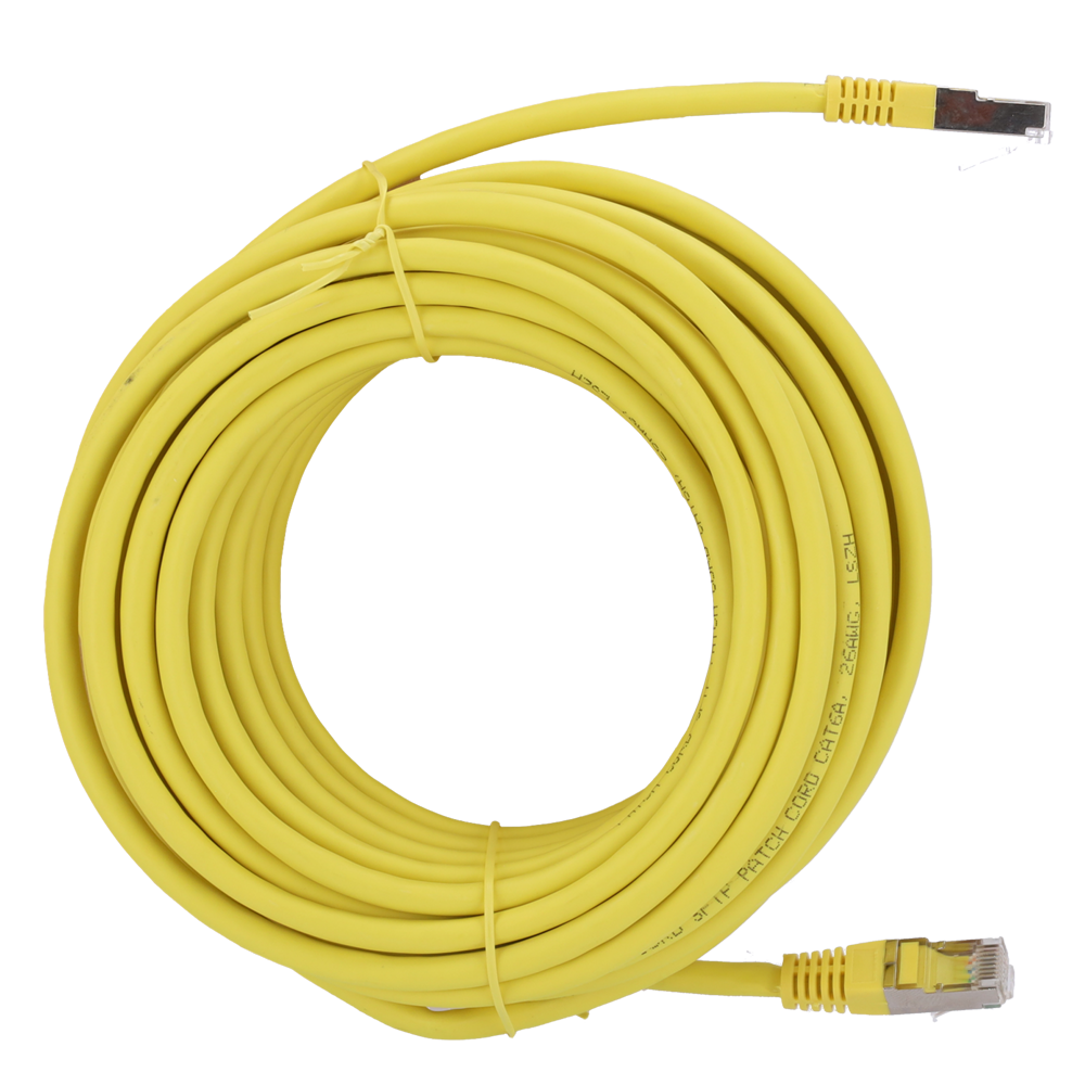 SAFIRE SFTP6A-H-10Y - Cable SFTP - Ethernet - Conectores RJ45 - Categoría 6A - 10 m - Color amarillo - imagen 1