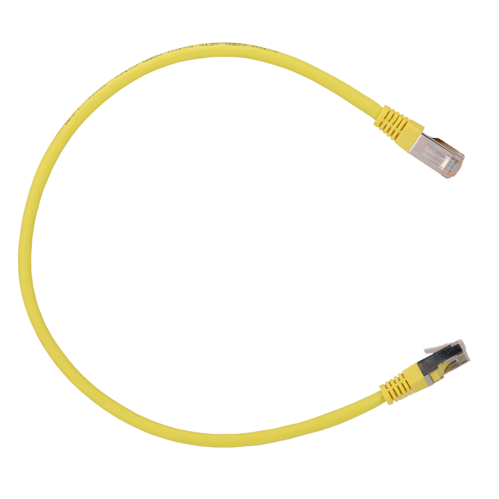SAFIRE SFTP6A-H-1Y - Cable SFTP - Ethernet - Conectores RJ45 - Categoría 6A - 1 m - Color amarillo - imagen 1