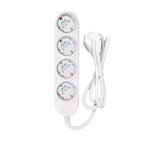 SHELLY SH-POWER-STRIP-4-GEN4-W - Shelly Power Strip 4 Gen4 (White) - Regleta inteligente con 4 tomas independientes - Protección contra sobretensión / Schuko (F) - WiFi 2.4GHz / Bluetooth / Zigbee / Matter - Soporta AC 230V / 3680W / Medidor de Consumo - imagen 1