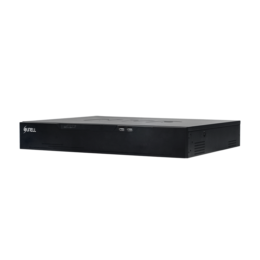 Sunell SN-NVR3932E4-P16-J - Gama Pro - Grabador NVR 32CH IP | Switch 16CH PoE 140 W máx - Resolución máxima 12Mpx@1ch | Alarmas | Audio - Ancho de banda 320 Mbps - Admite 4 discos duros (no incluidos) - imagen 1