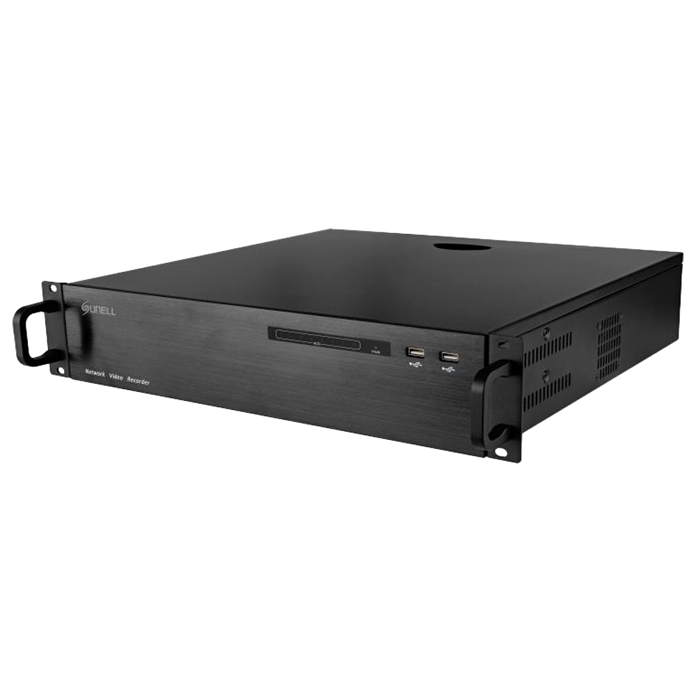 Sunell SN-NVR3964E8-J - Gama Pro - Grabador NVR 64CH IP - Resolución máxima 12Mpx@1ch | Alarmas | Audio - Ancho de banda 400Mbps/400Mbps - Admite 8 discos duros (no incluidos) - imagen 1