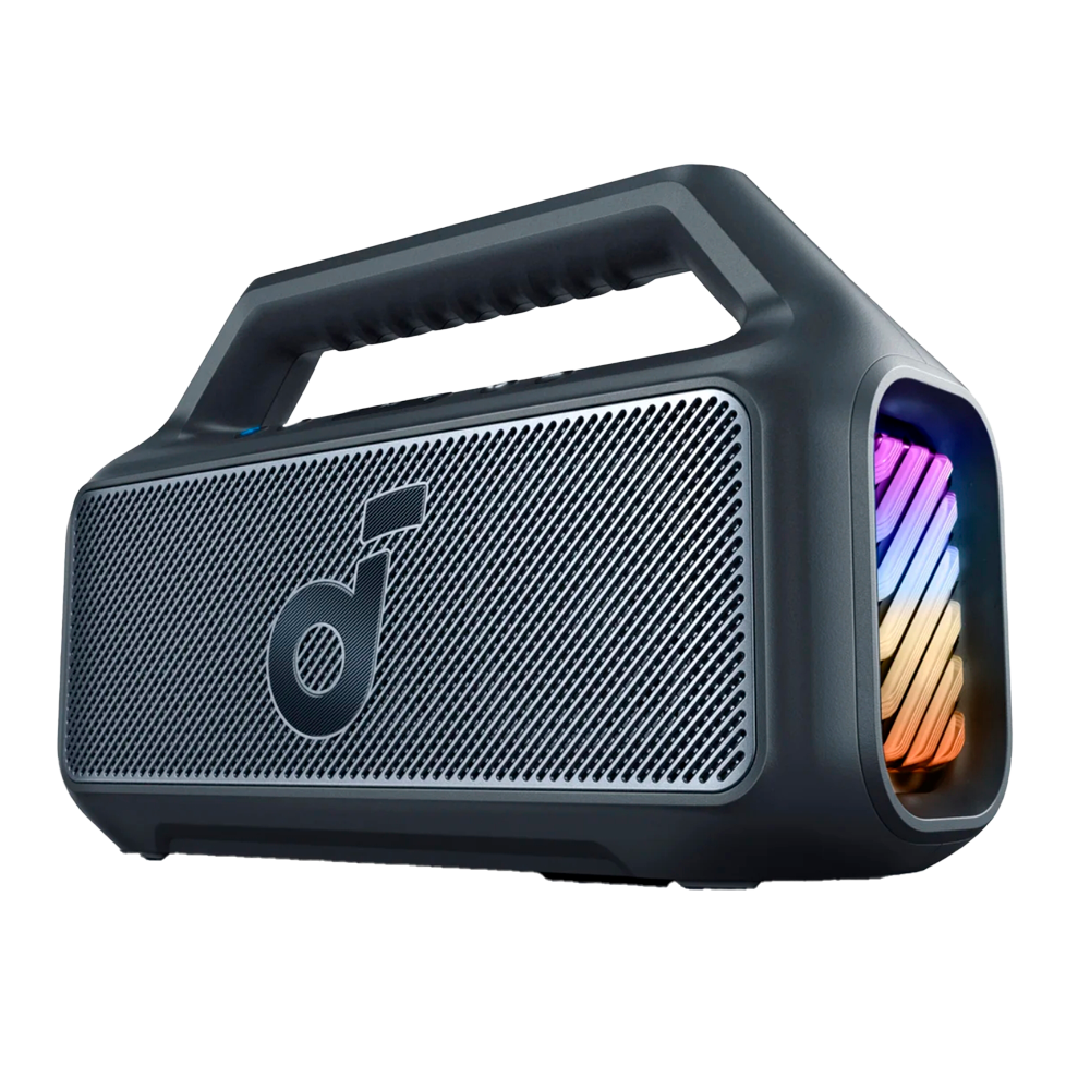 SOUNDCORE SNC-BOOM2-B - Altavoz portátil Soundcore by Anker - 1 Subwoofer y 2 Tweeter - Sonido de 80W | Tecnología BassUp™ 2.0 - 24 Horas de Reproducción - Frecuencia del sonido 50 Hz～20 kHz - Impermeable IPX7 | Color negro - imagen 1
