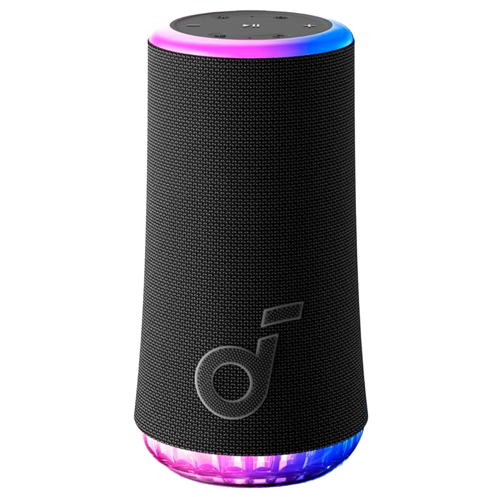 SOUNDCORE SNC-GLOW-B - Altavoz portátil Soundcore by Anker - Sonido de 30W - 18 Horas de Reproducción - Conecta mas de 100 altavoces - Impermeable IP67 - Color negro - imagen 1