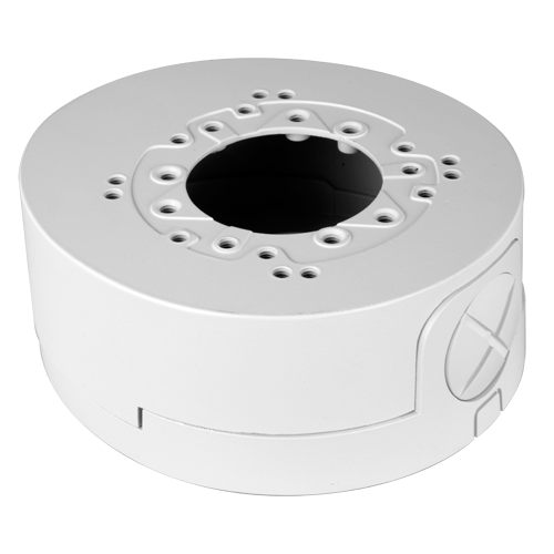 MARCA BLANCA SP941B-BOX - Caja de conexiones - Para cámaras domo - Apto para uso en exterior - Instalación en techo o pared - Pasador de cables - Color blanco | 42 (Al) x 106 (An) x 97 (Fo) mm