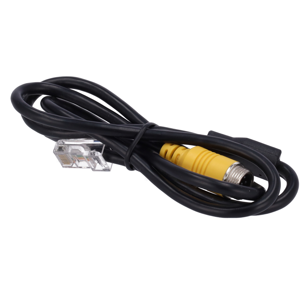 STREAMAX ST-6PIN-POWER-RJ45 - Streamax - Cable 6PIN a RJ45+DC 12V - Longitud 15cm - Compatible cámaras IP con conector de aviación 6PIN - imagen 1
