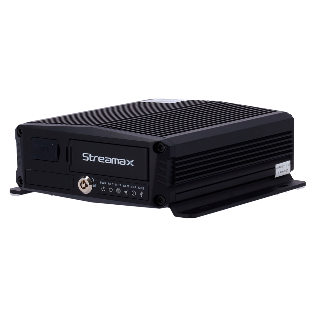 STREAMAX ST-M1N-H0402-GPS4GW-V2 - Streamax - Grabador MDVR para embarcar en vehículo - 4 CH AHD y 1 CH IP / Compresión H.265/H.264 - Resolución máxima 1080p - Comunicación 4G | GPS | WiFi | Alarmas - Espacio para 1 HDD M.2 y x2 Micro SD 512GB - imagen 1