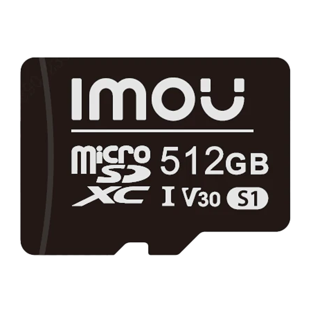 IMOU ST2-512-S1-IMOU - Tarjeta microSD Imou - Capacidad 512 GB - Clase 10 | Velocidad R/W: 100/85 MB/s - Ciclos E/P: hasta 500 - Cámaras Home, Smartphones, Tablets