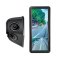 MARCA BLANCA STK-MIRROR-LEFT - Kit de retro visión izquierdo - Cámara retro visión y ángulo muerto - Detección por IA de peatones y motos - Grabación en monitor - Pantalla IPS con BLC y brillo auto
