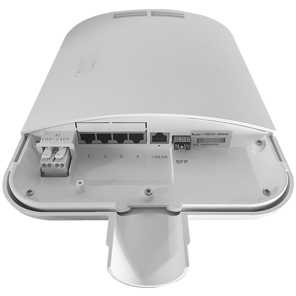 MARCA BLANCA SW0504POE-G-60-OUT - Switch PoE de exterior IP65 - 4 RJ45 PoE + 1 Uplink RJ45 + 1 Uplink SFP - 4 x 100/1000 Mbps 1 x Gigabit 1 x SFP - 30 W por puerto / Máximo 60W - Norma IEEE802.3af/at - PoE/PoE+ - Montaje en Pared y/o Báculo - imagen 1