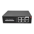 MARCA BLANCA SW0604POE-G-65-E - Switch PoE - 4 puertos PoE + 2 Uplink RJ45 - Velocidad hasta 1000 Mbps en todos los puertos - Hasta 60W en total para todos los puertos - Ancho de banda 12 Gbps - Norma IEEE802.3af (PoE) / at (PoE+) - imagen 1