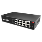 MARCA BLANCA SW1008POE-100-E - Switch PoE - 8 puertos PoE + 2 Uplink RJ45 - Velocidad 10/100 Mbps - Funciones: Ai VLan/QOS/CCTV Extend/PoE - Norma IEEE802.3af (PoE) / at (PoE+) - Hasta 100W en total para todos los puertos - imagen 1