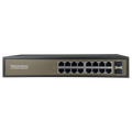 MARCA BLANCA SW1816GT-2GF - Switch de sobremesa - 16 puertos Gigabit RJ45 - 2 SFP Uplink Port 10/100/1000 Mbps - Velocidad 10/100/1000 Mbps - Plug &amp; Play - Tecnología de ahorro de energía - imagen 1