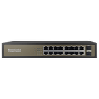 MARCA BLANCA SW1816GT-2GF - Switch de sobremesa - 16 puertos Gigabit RJ45 - 2 SFP Uplink Port 10/100/1000 Mbps - Velocidad 10/100/1000 Mbps - Plug &amp; Play - Tecnología de ahorro de energía - imagen 1