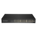 SAFIRE SW2624GT-2GF - Switch - 24 puertos RJ45 + 2 SFP GIGA - Velocidad de puertos 10/100/1000 Mbps - Máximo 20W - Plug &amp;amp; Play - Tecnología de ahorro de energía - imagen 1