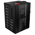 MARCA BLANCA SW2624HIPOE-MGF-360-DIN - Switch PoE Marca Blanca - Montaje en carril DIN - 24 Puertos Gigabit + 4 SFP Gigabit - 90W puertos 1-2 23-24/30W puertos 3-22 /Max 360W - IEEE802.3af/at/bt | PoE/PoE+/Hi-PoE - VLAN/STP/RSTP/MSTP/ERPS/SNMP/ACL - Stati - imagen 1