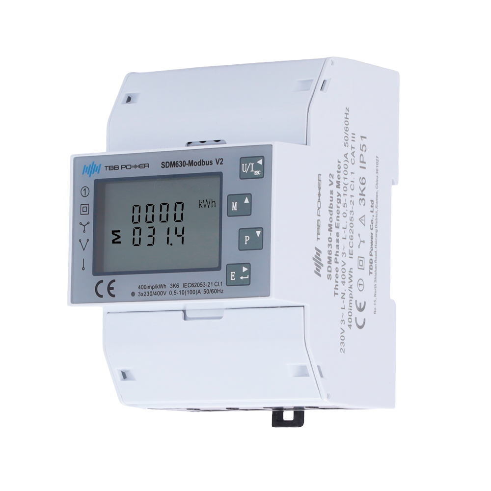 TBB-SDM-630 - Smart Meter TBB - Trifásico | Bidireccional - Compatible con inversor Riio SUN II - Montaje en carril DIN - Para sistemas trifásicos conectados a red - imagen 1