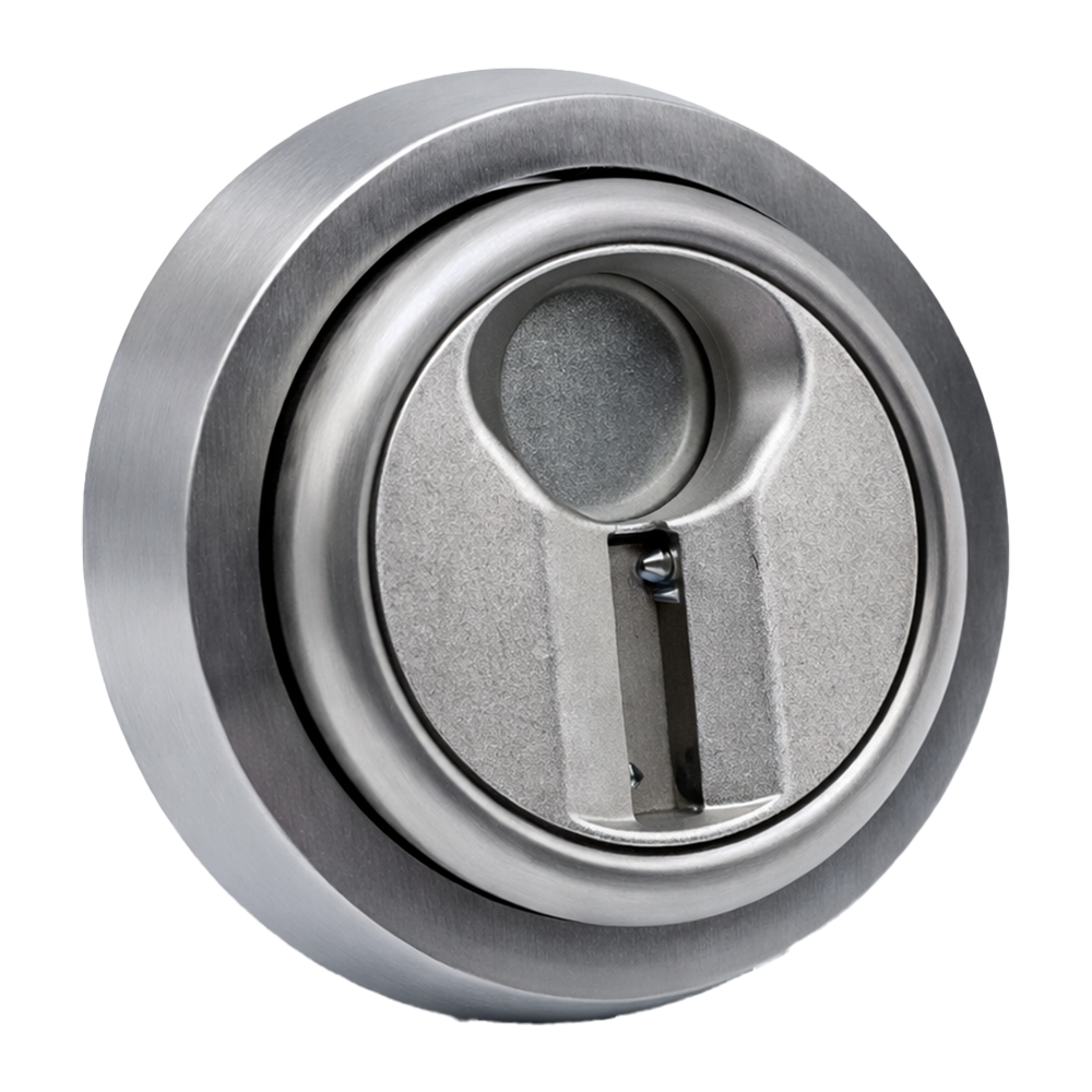 YALE TESA-ESCUTCHEON-MAGNETIC-S - Escudo magnético de alta seguridad - Anti-rotura, extracción, taladro y mordaza - Núcleo de acero macizo - Incrustaciones de bolas de acero - Sujeción con 4 tornillos - Color plateado - imagen 1