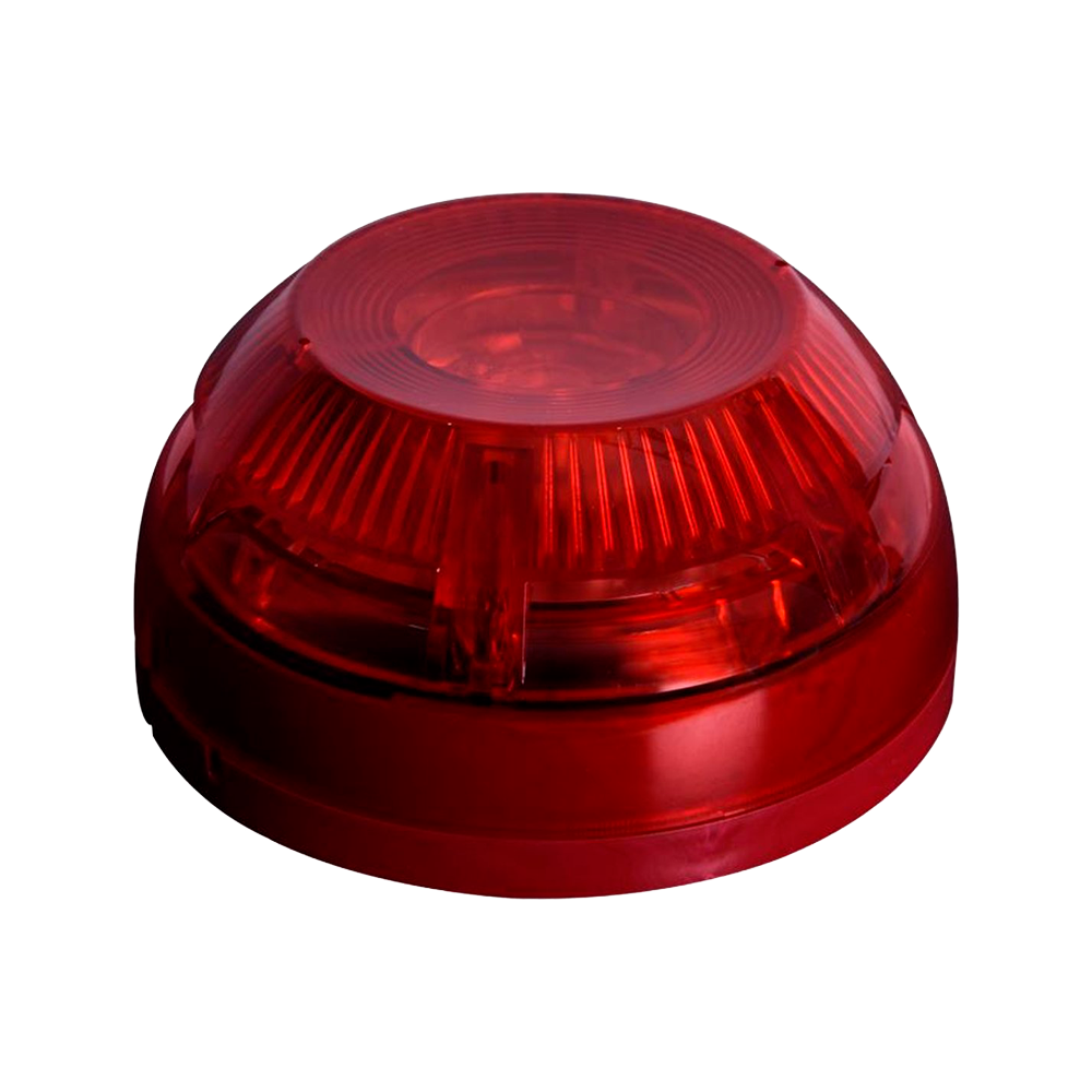 JADE BIRD TFS-3192-R - Sirena cableada para interior de incendios - Certificado EN54-3 y EN54-23 - Potencia de sonido 100 dB a 1 m - Flash LED - Base baja para una instalación sencilla - Alimentación 24~28 VDC
