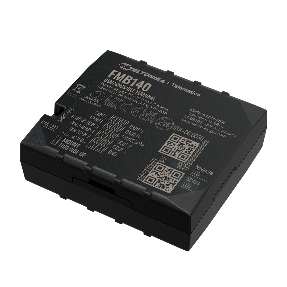TELTONIKA TK-FMB140 - Tracker avanzado para vehículos - Conexión cableado interno - Instalación oculta bajo salpicadero - 2G y BLE para TK-EYE - Micro-SIM + eSIM - Entradas y salidas D/A | Lectura bus CAN - imagen 1