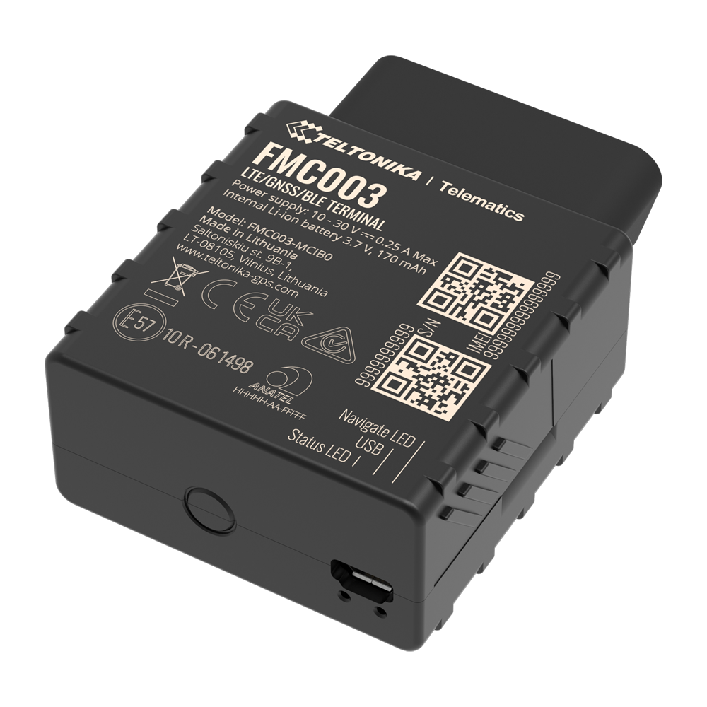 TELTONIKA TK-FMC003 - Tracker Plug &amp; Play para vehículos - Conexión OBD - Instalación rápida y accesible - 4G, 2G y BLE para TK-EYE - Micro-SIM - Lectura de parámetros OEM - imagen 1