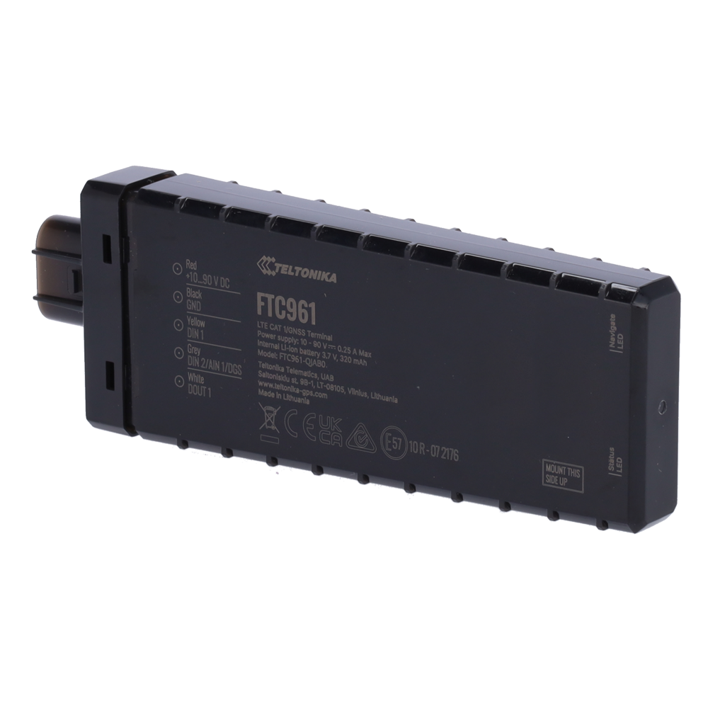 TELTONIKA TK-FTC961 - Tracker 4G para vehículos de última generación - Conectividad 4G LTE Cat1 - Resistencia extrema al agua IP69K - Amplio rango de voltaje 10-90V - Compatible con FT Platform de Teltonika - imagen 1
